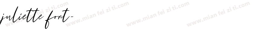 juliette font字体转换